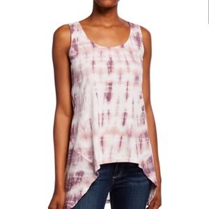 NWT XCVI Barharbor Tie-Dye High-Low Tank